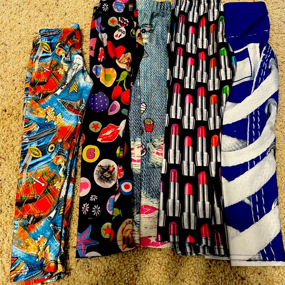 bundle of 5 leggings